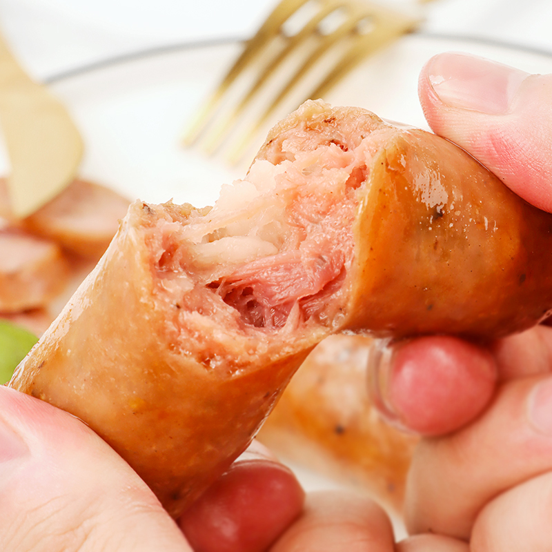 暖男厨房黑椒香肠200g10包地道肠火山石烤肠热狗香肠