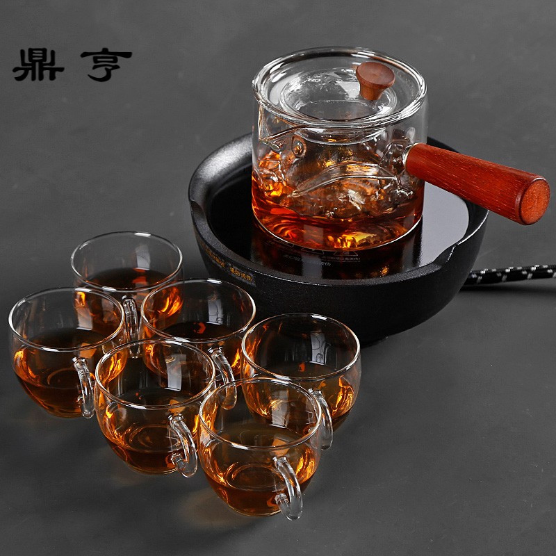 鼎亨电陶炉家用煮茶壶茶具套装小型静音玻璃电热茶炉红茶泡茶器耐