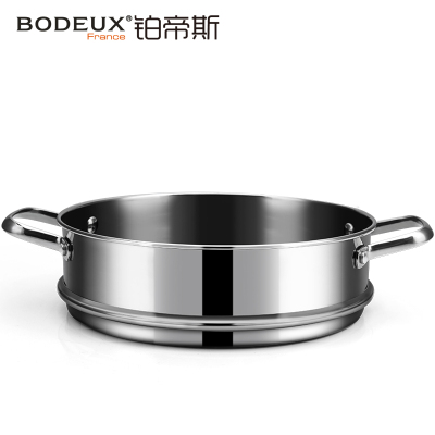 铂帝斯BODEUX随意配蒸格不锈钢1层蒸屉24CM炉灶通用 F4-SM24-P
