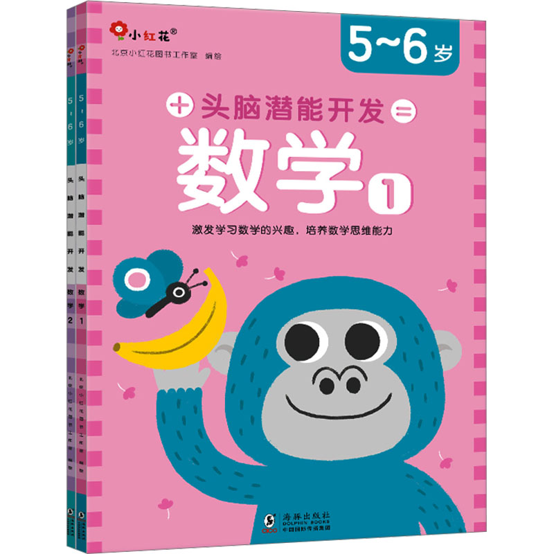 正版新书】头脑潜能开发 数学 5~6岁(1-2)北京小红花图书工作室