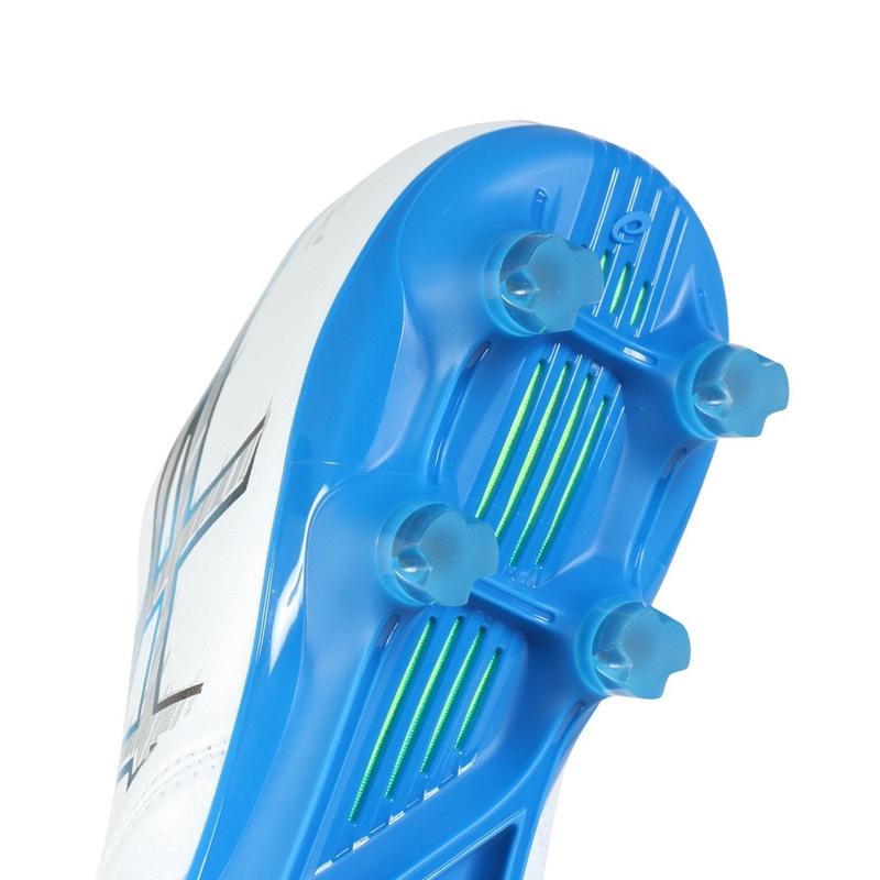 ASICS/亚瑟士足球实战男鞋专业精英款疾速锋速蓝白人造草天然草坪高清大图