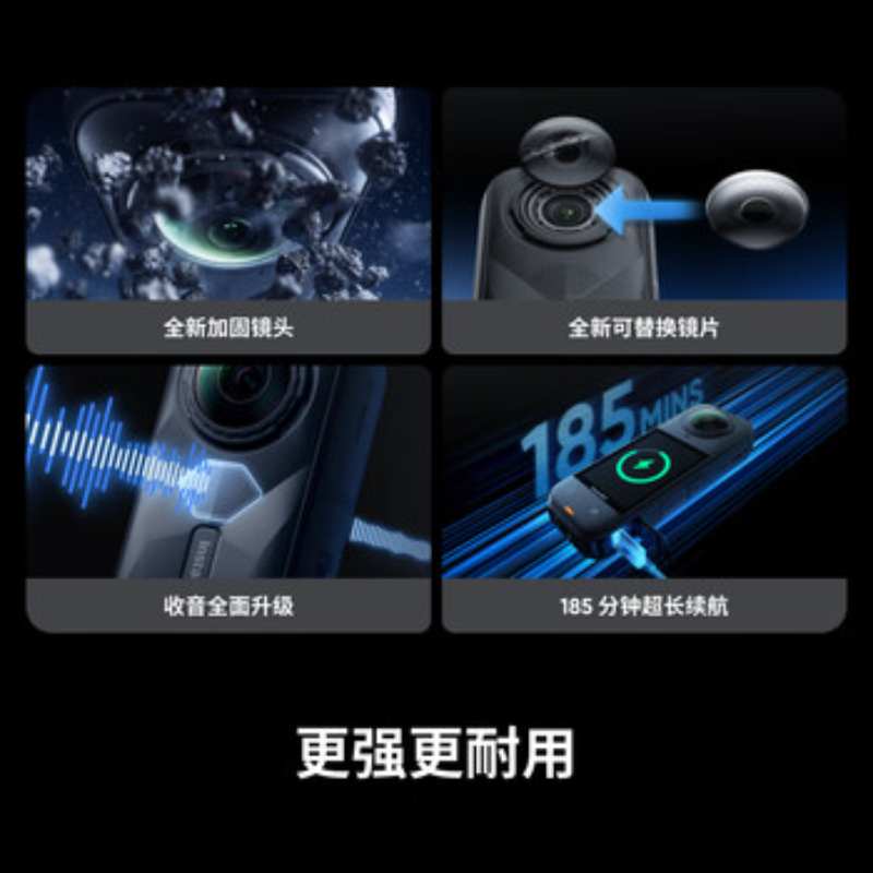 影石(Insta360) 全景运动相机 X5摩托车套装高清大图