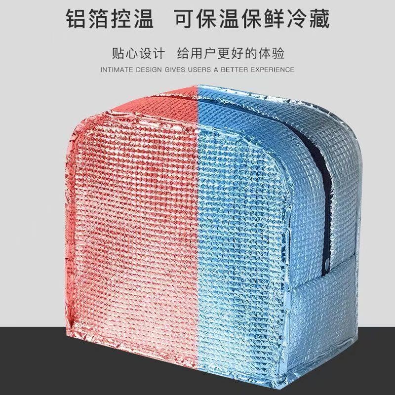 手提饭盒袋饭盒包铝箔保温饭盒袋高清大图