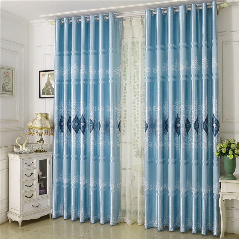 遮光成品印花窗帘成品客厅阳台出租屋窗帘布特价窗帘