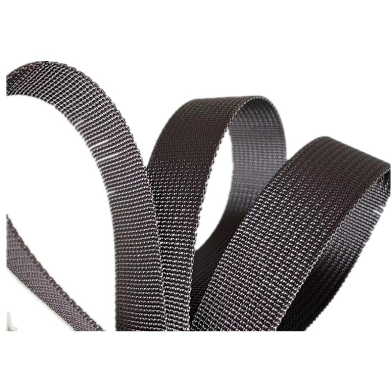 1cm宽5米尼龙织带15cm黑色加厚加密背包带坑纹带箱包带书包带安全捆绑