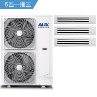 奥克斯(AUX) 5匹 变频 DLR-H120W(C1)一拖三 一级能效 智能 家用中央空调 两室一厅 多联机