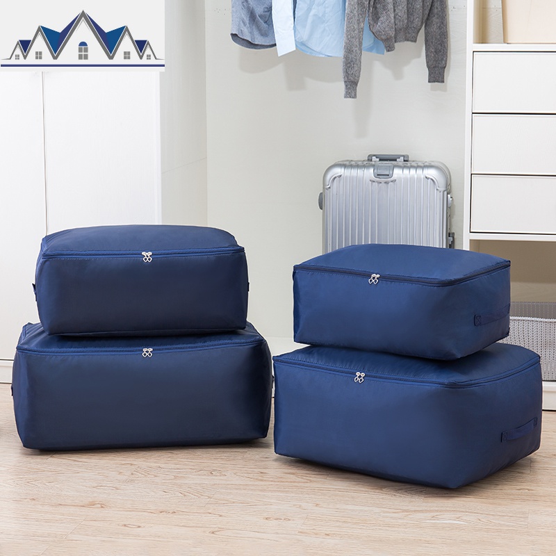 牛津布棉被子收纳袋超大防潮整理袋搬家收纳装衣服行李打包袋 三维工匠收纳箱高清大图