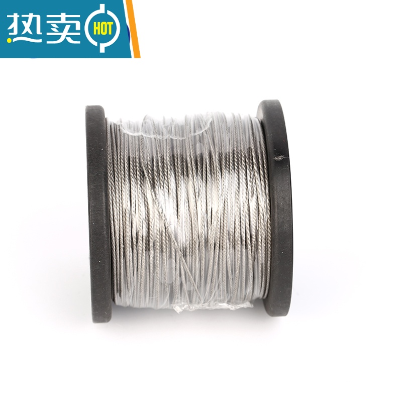 敬平304不锈钢钢丝绳1mm1.5mm2mm3mm4mm粗包胶包塑超细软小钢丝晾衣绳 包塑1.2毫米100米送绳子高清大图