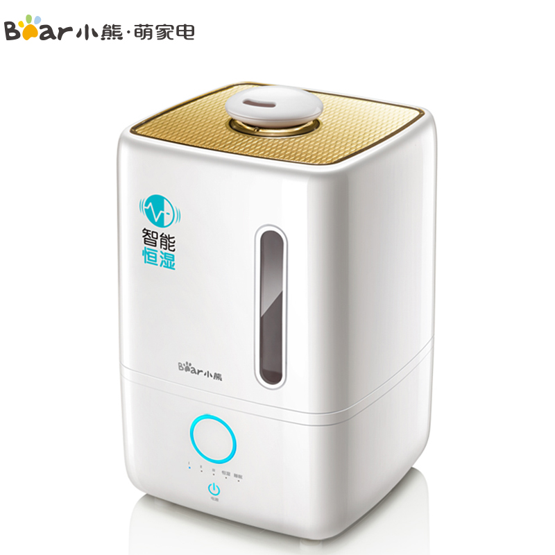 小熊(Bear)加湿器JSQ-240WB 4升大容量智能恒湿缺水自动断电保护 家用办公持久加湿静音香薰加湿机