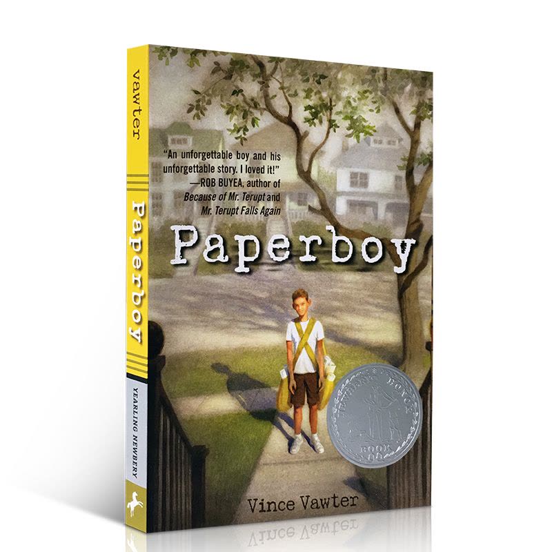 [醉染正版]英文原版小说 Paperboy 送报男孩 报童 儿童文学 青少年章节小说 英语课外读物 纽伯瑞文学奖银奖 英图片