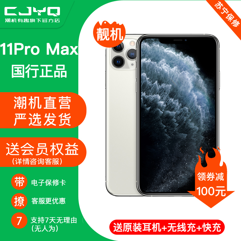 送原装耳机[99新]Apple iPhone 11 Pro Max银白色256GB 二手苹果 双卡 国行正品 二手手机