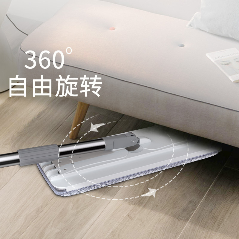 利临刮刮桶免手洗平板吸水拖把墩布桶家用干湿两用好神拖懒人拖布抖音擦地托把网红甩水平拖