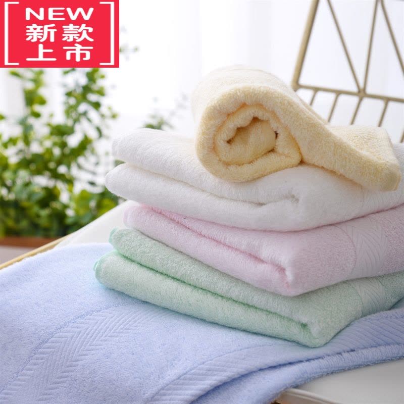 可莉允10条中国结竹纤维毛巾比柔软吸水成人洗脸家用厂家大毛巾批发图片