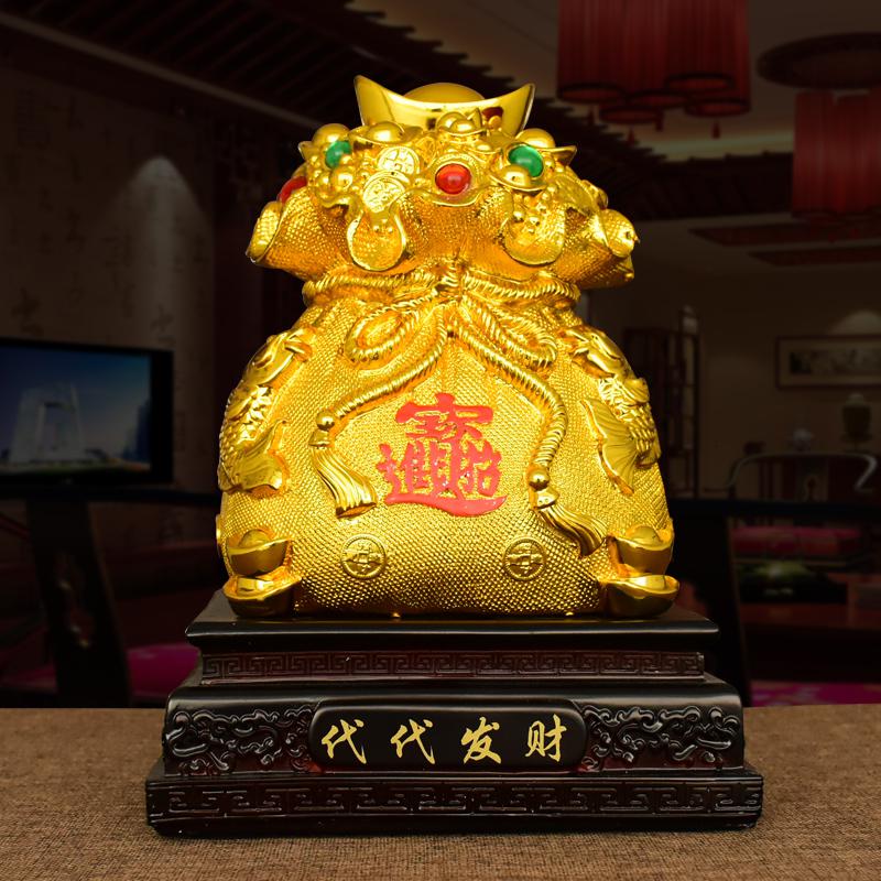 美帮汇金元宝存钱罐摆件家居客厅店铺吧台工艺装饰新居乔迁开业礼品高清大图