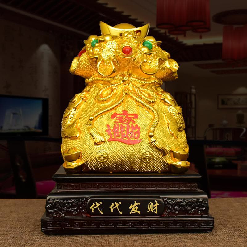 美帮汇金元宝存钱罐摆件家居客厅店铺吧台工艺装饰新居乔迁开业礼品图片