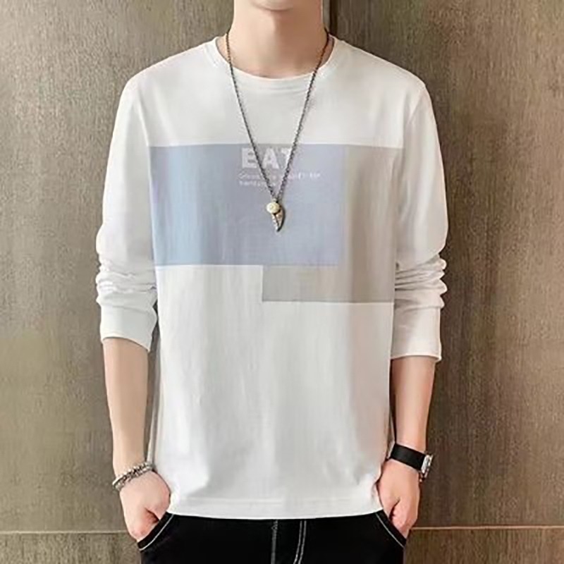 长袖t恤男春秋上衣男装内搭打底衫秋季卫衣2022新款男士衣服莎丞