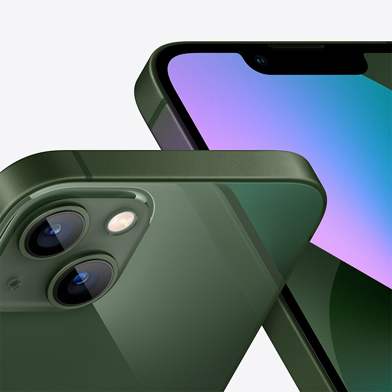 [2022新款颜色]Apple iPhone 苹果13Mini 美版有锁支持移动联通电信全网通5G智能手机 256GB 绿色[裸机]