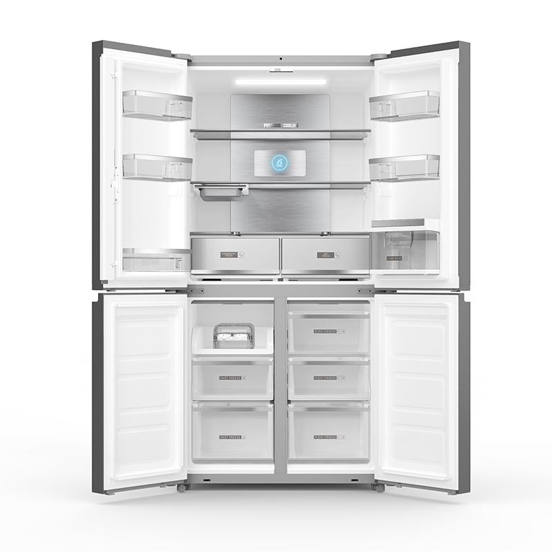 惠而浦(Whirlpool)冻龄PRO BCD-603WM01GBIWS 星耀银十字多门干湿分区冰箱