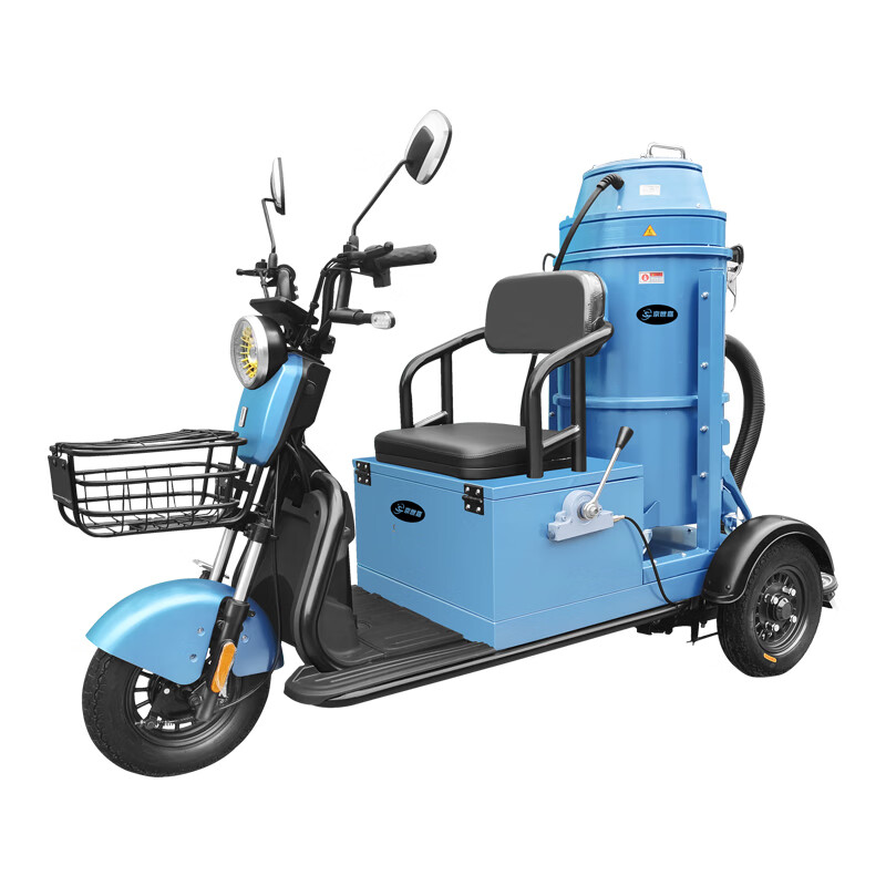 京世嘉 驾驶式工业吸尘器工厂商用厂房除尘吸尘器 48V100A铅酸款 1650W 70L JS70/16DG 蓝色高清大图