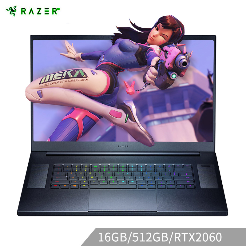 Razer灵刃专业版 2019款 17.3英寸高端电竞商务便携轻薄游戏本笔记本电脑(i7-9750H 16G 512G RTX2060 144Hz IPS 雷电3)