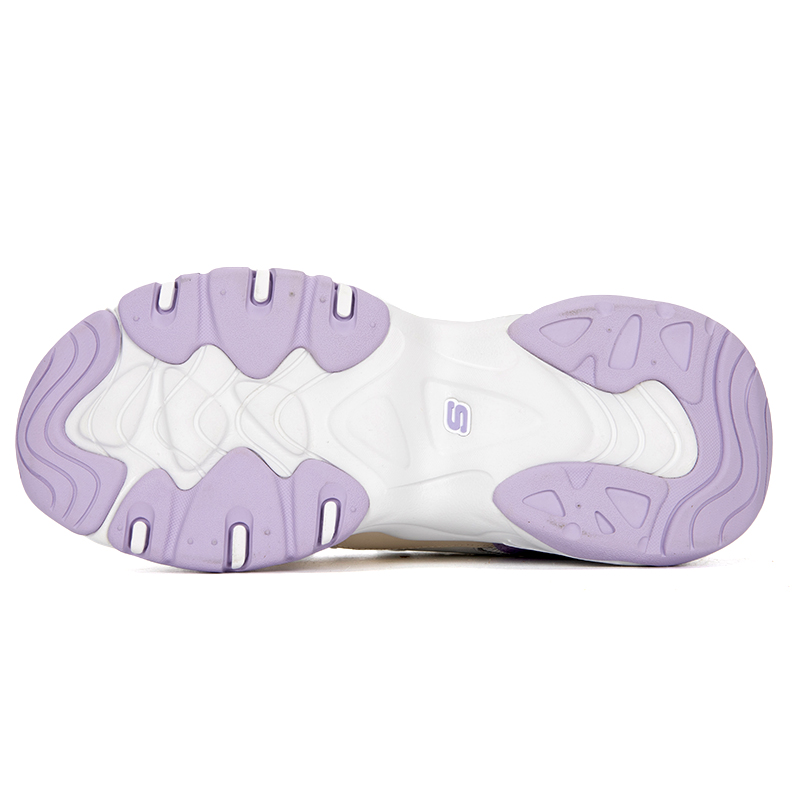 SKECHERS斯凯奇女鞋新款厚底老爹鞋网面透气百搭运动休闲鞋896008-WLV ZP高清大图