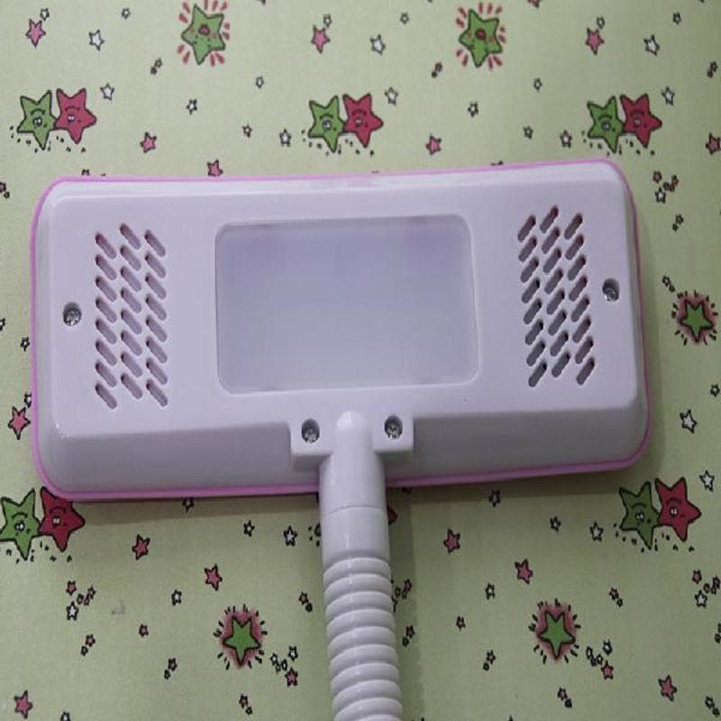 新款华雄LED护眼灯 卧室床头书桌读书写字看书寝室节能宿舍小台灯 粉红色插电款 按钮开关图片