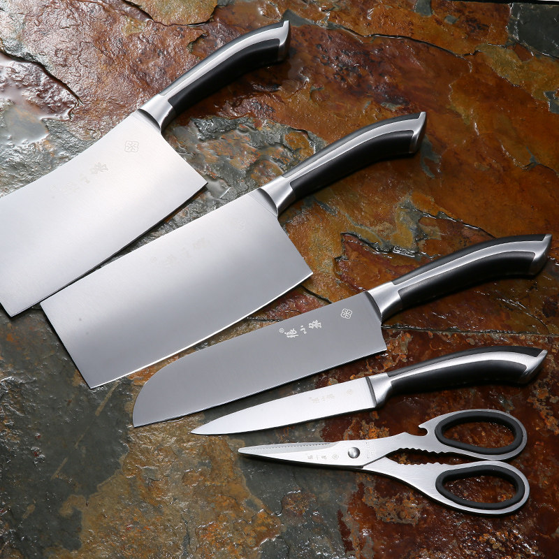 张小泉(Zhang Xiao Quan)套刀DC0147比翼双飞厨房不锈钢七件套菜刀切片刀刀具组合