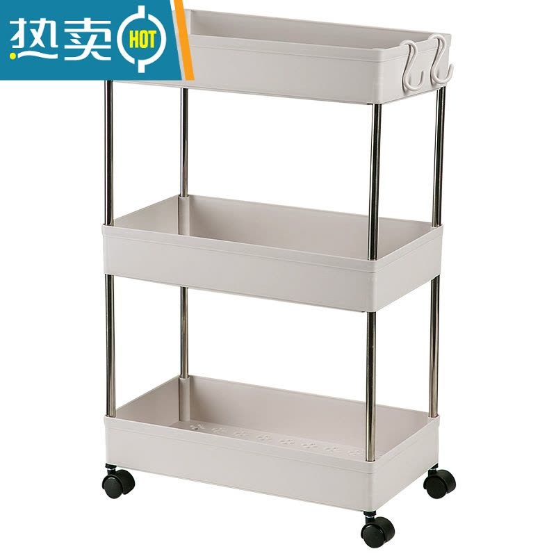 敬平厨房置物架用品落地多层小推车菜篮子夹缝蔬菜收纳架家用大全器图片