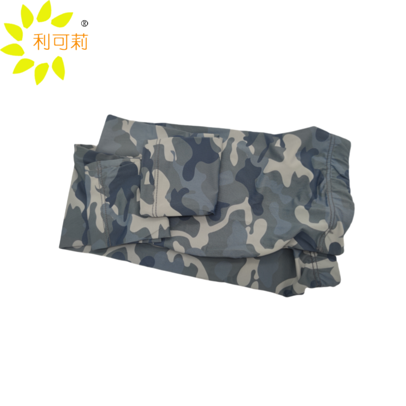 利可莉冰丝户外迷彩防晒冰袖 浅灰色 A132/双高清大图