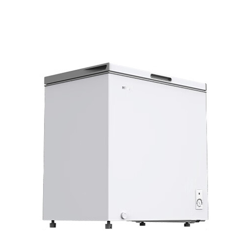 美菱冰柜201升冰柜家用冷柜家用商用冰柜卧式减霜冷冻冷藏冰柜七档变温断电保护小型冷柜 BC/BD-201DT白高清大图