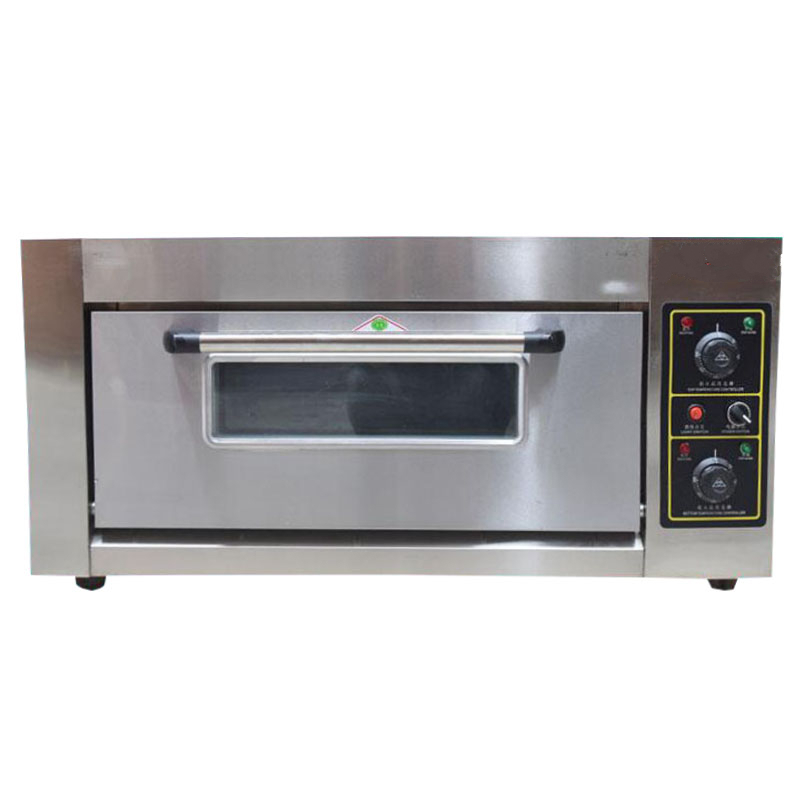 一层一盘电烤箱商用一层两盘烤饼子大容量烘焙大型烤烧饼烤炉浅灰色1