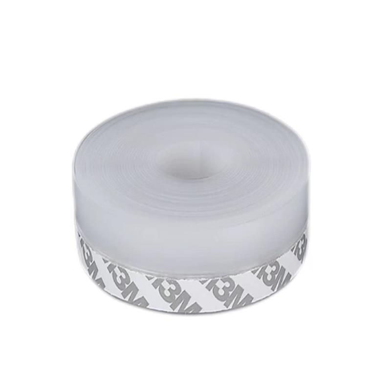中锦科技 硅胶门窗密封条防风防尘自粘密封胶条 60mm*5米[透明色]卷