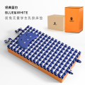 前兔无量床垫 前兔无量学生乳胶床垫（蓝白方格） 0.9*1.9m床5cm厚
