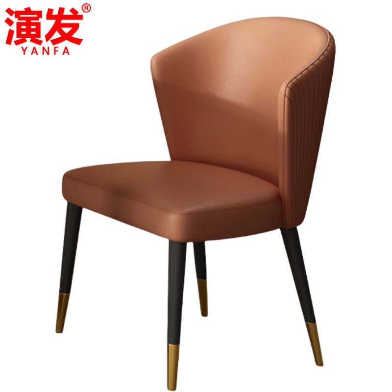 演发 餐椅皮质 把高清大图