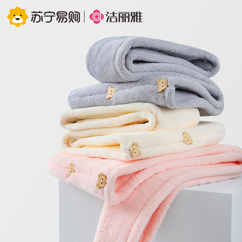 洁丽雅干发帽女双层加厚超强吸水速干免吹包头巾洗头擦头发干发巾814-1