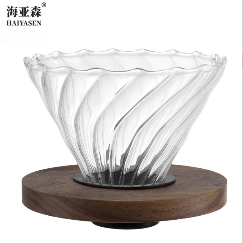 海亚森 TK-3064 便携式手冲咖啡套装4件套(研磨器、咖啡滤杯、咖啡分享壶、手冲咖啡壶) 1套/盒 (计价单位:盒)高清大图