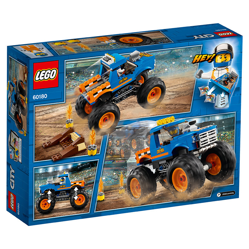 LEGO 乐高 City城市系列 巨轮越野车 LEGC60180 6-12岁 100-200块 塑料玩具