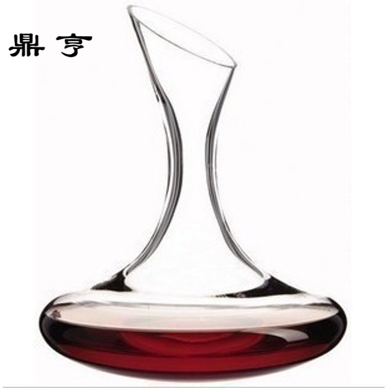 鼎亨土耳其进口无铅水晶玻璃红酒醒葡萄酒快速滤斜酒器