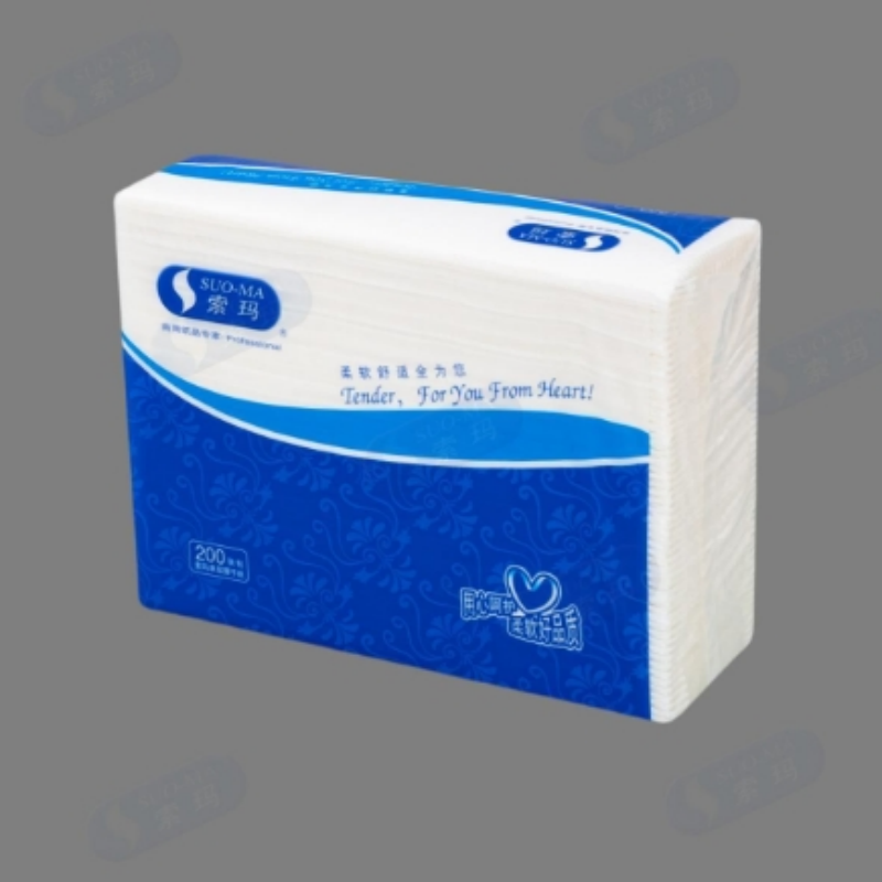 索玛 单层擦手纸D08.05.168 215mm*225mm*1层,200抽*20包/箱高清大图