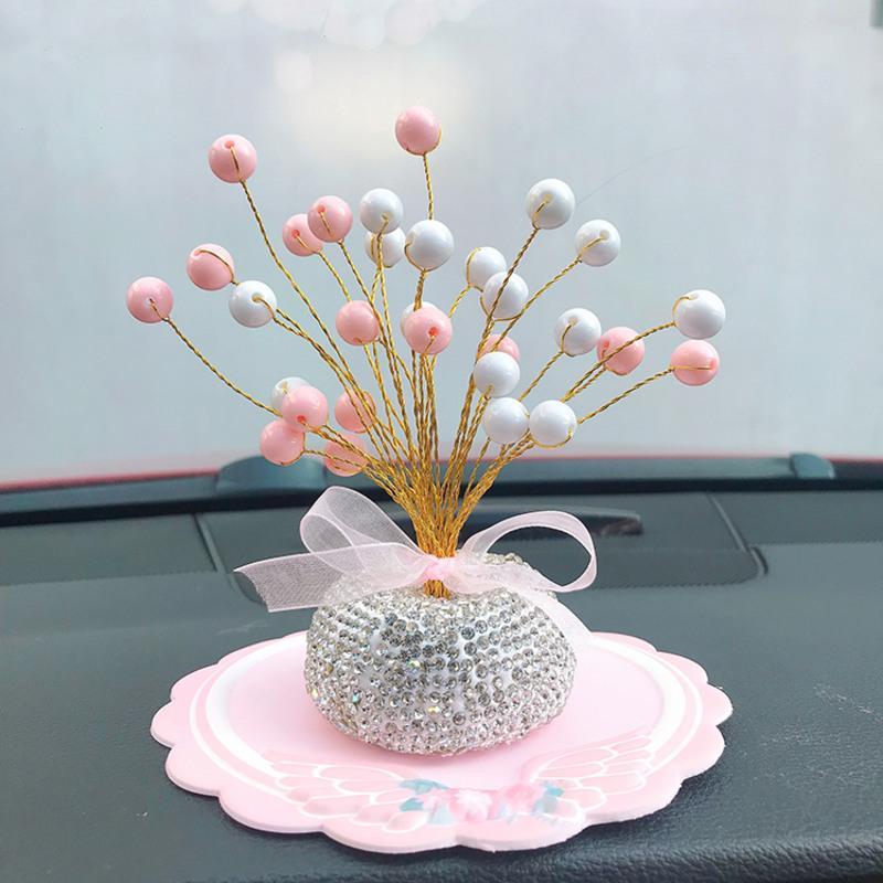 敬平车载摆件汽车用品装饰水钻满天星可爱汽车摆件车内装饰品摆件女士