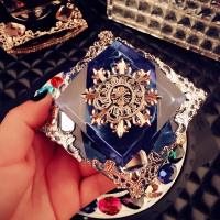 新款高档汽车香水座式香水摆件车用镶钻饰品车载水晶内饰装饰品女