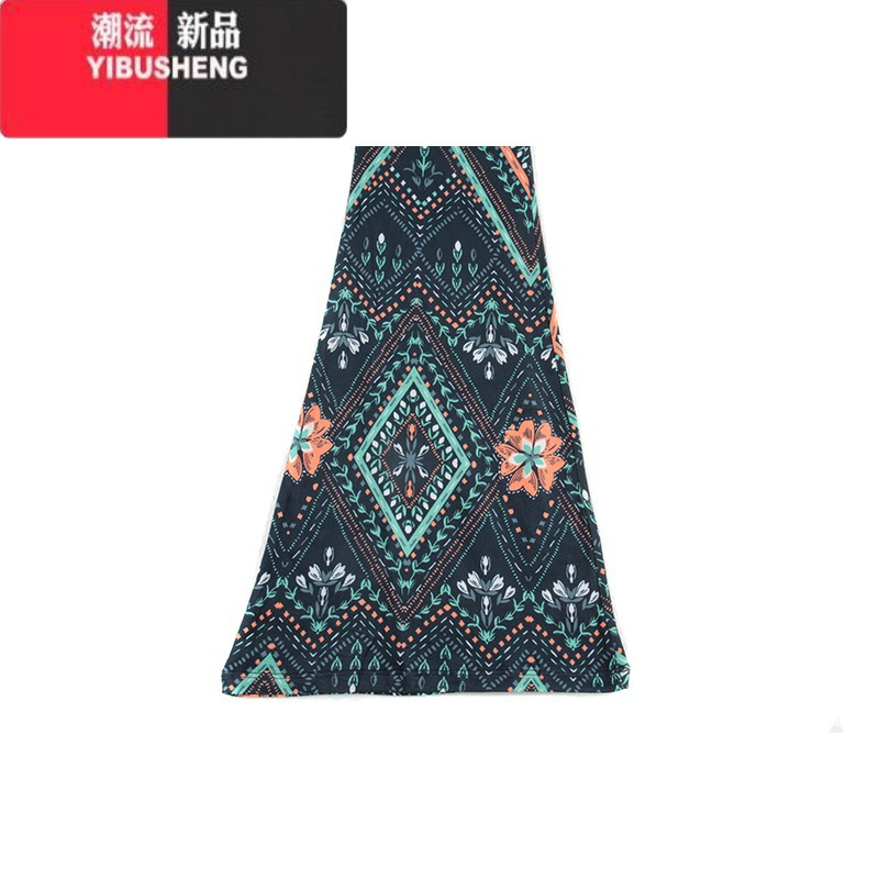 YIBUSHENG2024季新品单腰喇叭裤修身松紧低腰弹力新款休闲裤薄款喇叭裤女