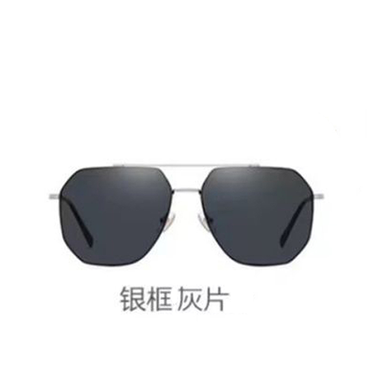 铁青司机眼镜Y33 副 银框黑灰片