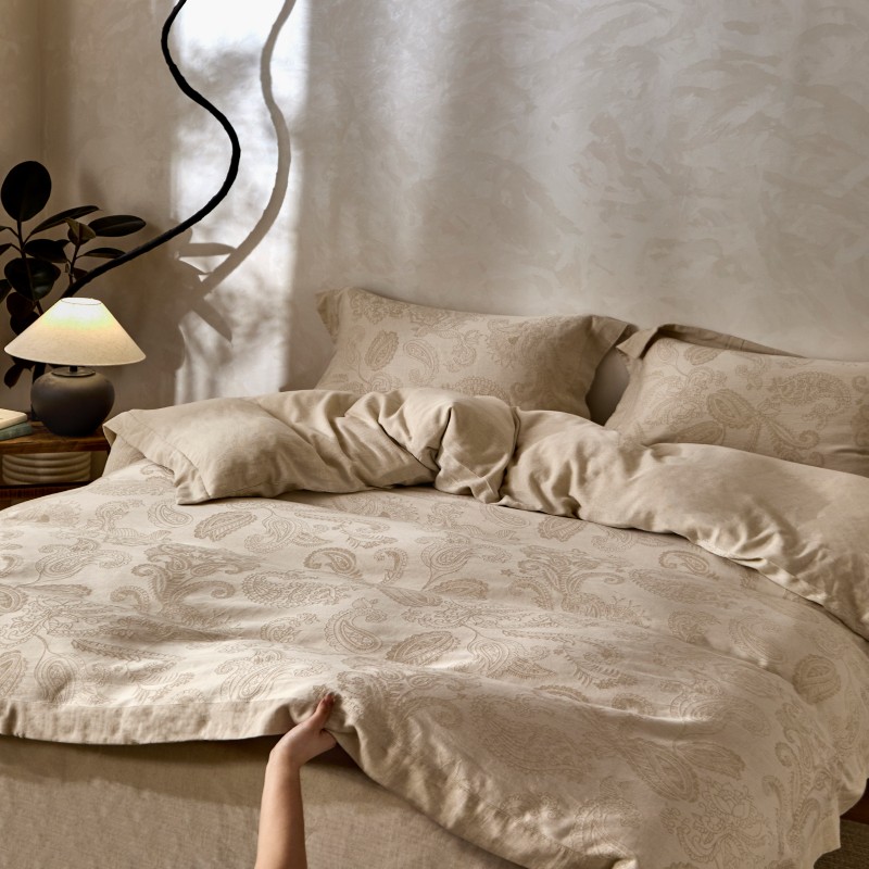 汉司家纺 HANSI-75 棉麻四件套 220*240cm (计价单位:套)布兰卡高清大图