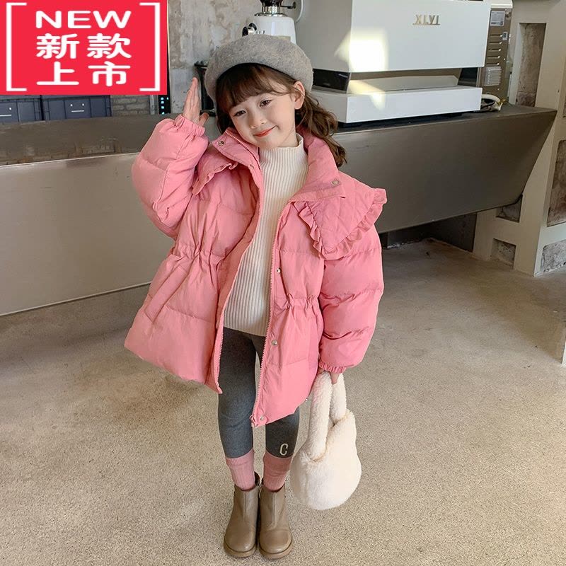 可莉允女童棉衣冬款2022新款洋气女孩儿童外套冬装加厚棉袄冬季宝宝棉服图片