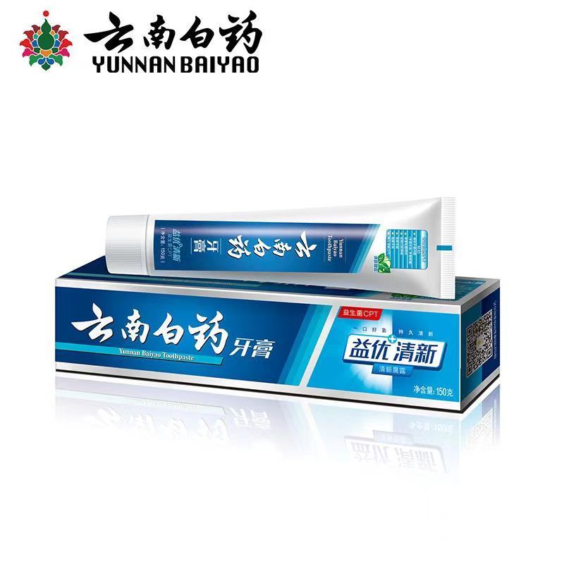 云南白药(YUNNANBAIYAO) 益优 清新 清新晨露 150g 牙膏(计价单位:支)