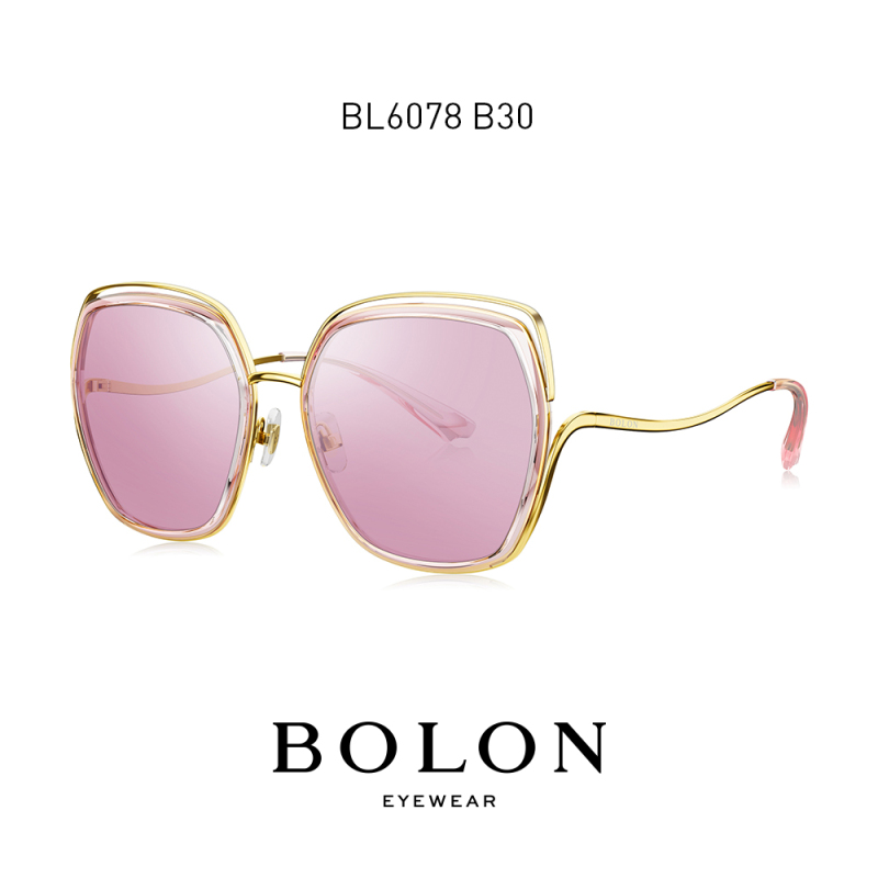 BOLON暴龙新款偏光明星同款TR板材墨镜女潮流太阳眼镜BL6078