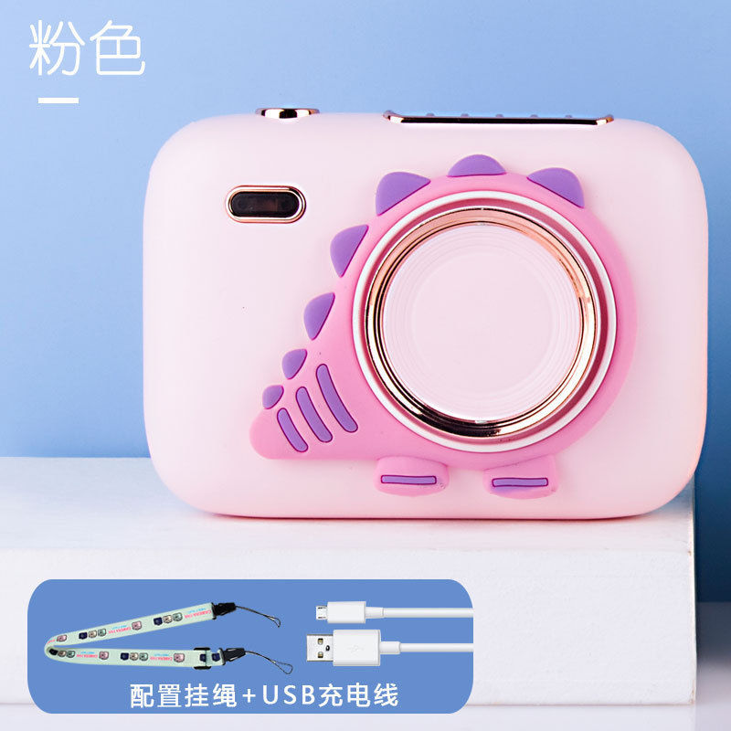 儿童挂脖子风扇小型便携式随身手持迷你充电懒人无叶静音学生可爱 [粉松]迷你便携