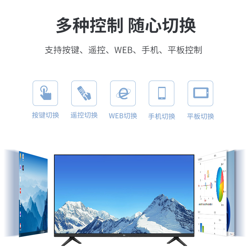 迈拓维矩MT-HD44WF 高清HDMI无缝矩阵带拼接4进4出4K视频切换器瞬间秒切不黑屏带独立音频多屏画面处理器高清大图