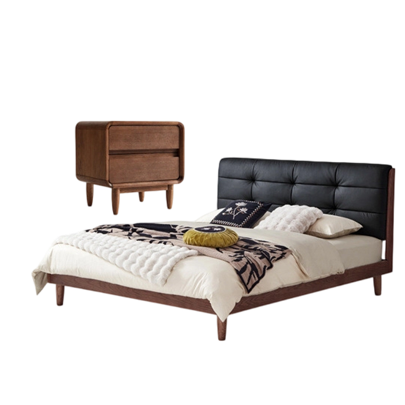 怡卓欧床+床头柜组合套高清大图